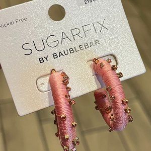 SUGARFIX BY BAUBLEBAR Pink Rhinestone Earrings